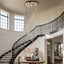 10-Light Dimmable Statement Chandelier for High Ceilings with Crystal Accents
