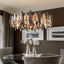 12-Light Dimmable Drum Crystal Chandelier, Modern Luxury Lighting for Kitchen Island Dining Room