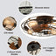 20.4" Farmhouse Indoor Matte Black Low Profile Caged Ceiling Fan with Remote Control Included