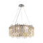 8-Light Dimmable Drum Crystal Chandelier