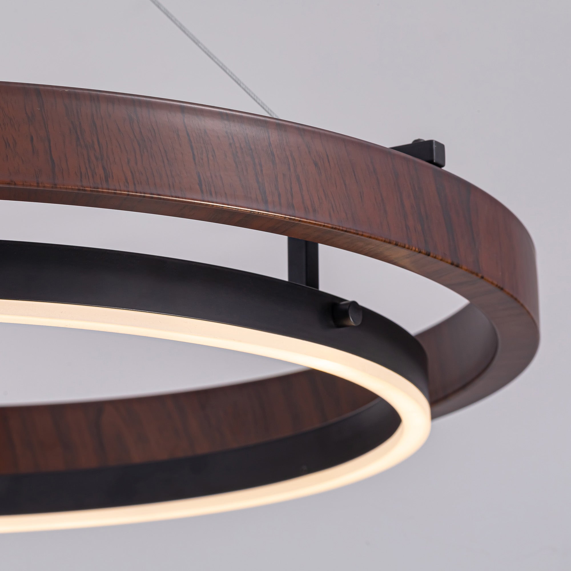 Dimmable 1-Light LED Chandelier with Remote Control, Industrial Rustic Modern Lighting