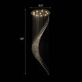 10-Light Dimmable Statement Chandelier for High Ceilings with Crystal Accents