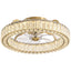 20" Indoor Golden Crystal Low Profile Ceiling Fan with Bright White Integrated LED and Remote Included