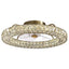 22" Indoor Gold Low Profile Crystal Ceiling Fan with Lights with Remote Included