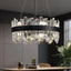 12-Light Black Modern Crystal Chandelier with Light Dining Room or Kitchen