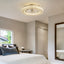 20" Indoor Golden Crystal Low Profile Ceiling Fan with Bright White Integrated LED and Remote Included