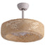 20'' Boho Caged Ceiling Fan with Light Kit, Remote Control and Handmade Frame With Aged Metal